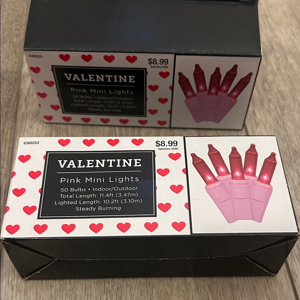 VALENTINE Pink Mini String Lights - Picture 4 of 4